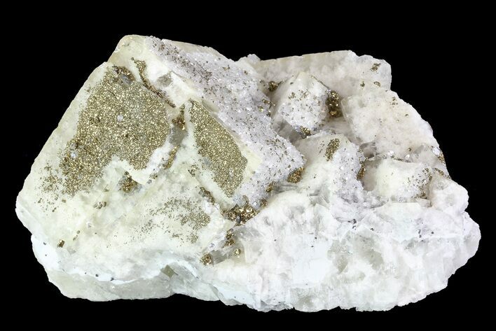 Quartz, Fluorite and Pyrite Crystal Association - Morocco #82795